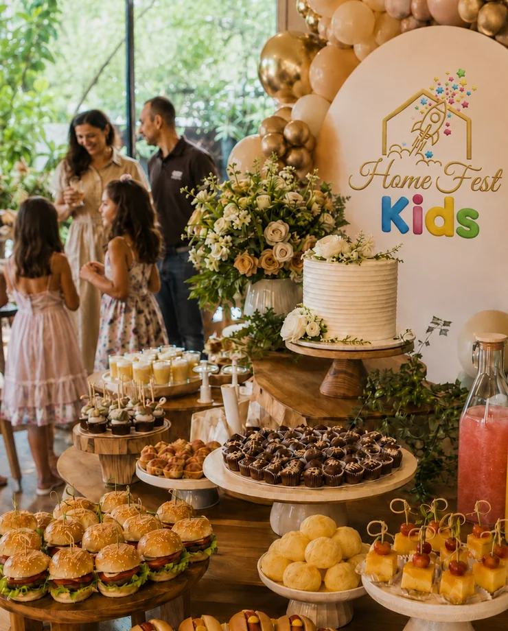 Buffet infantil em casa com Home Fest Kids em Belo Horizonte